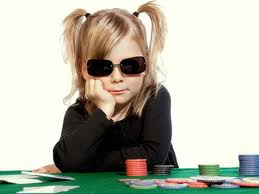 kid littel girl playing poker online gambling cash controversy money deposit